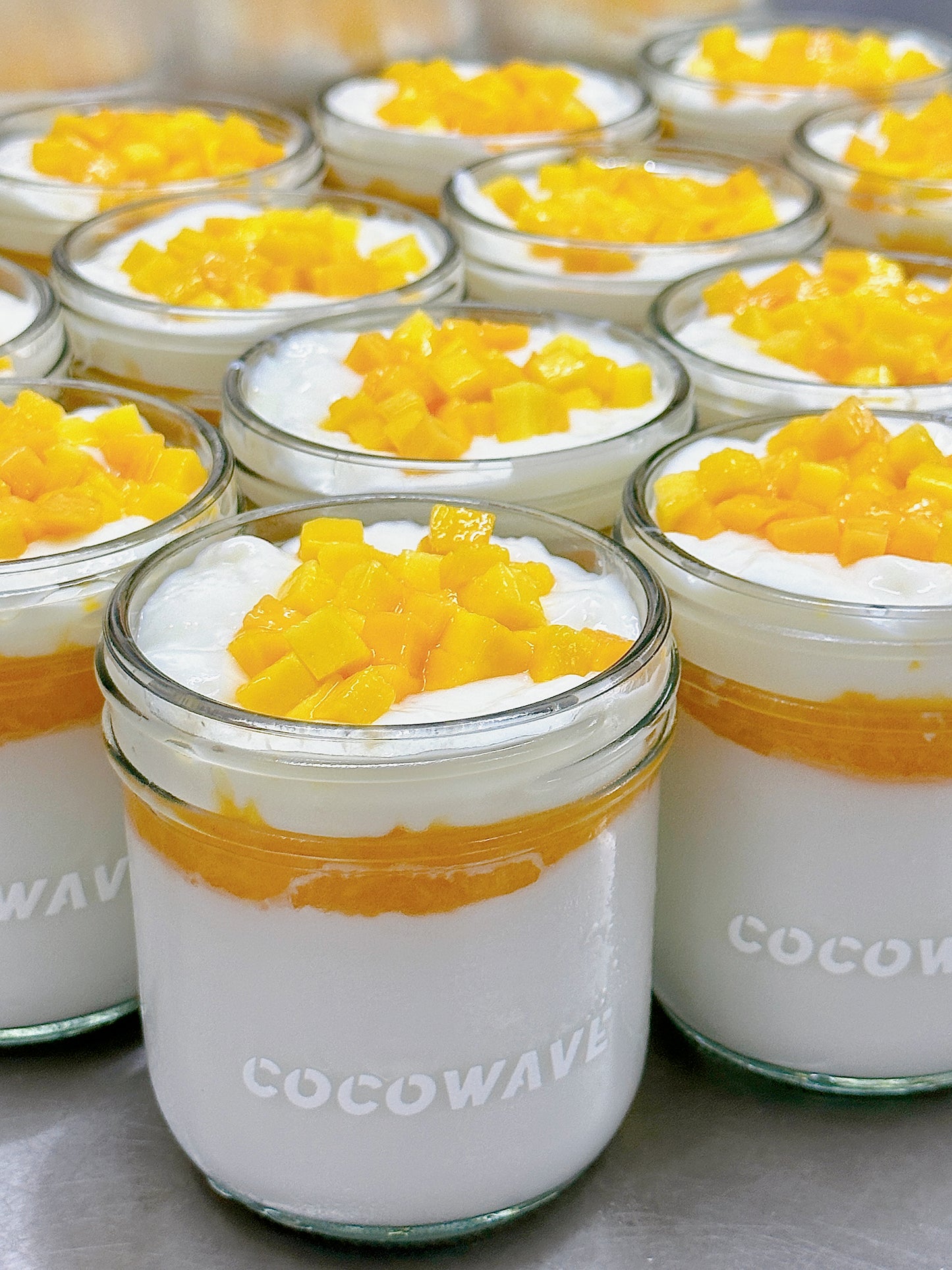 芒果鲜奶麻薯鲜椰冻 Mango Mochi Coconut Pudding