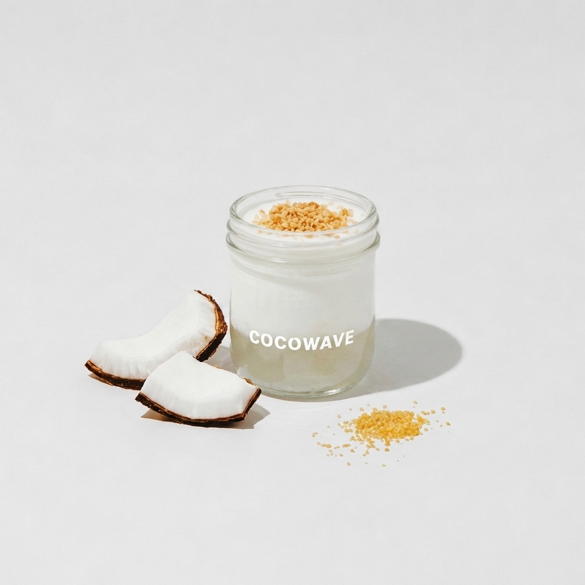 7日锁鲜 · 罐装鲜椰冻(双层0糖)Fresh NamHom Coconut Pudding in Jar (Double Layer No Sugar Added)
