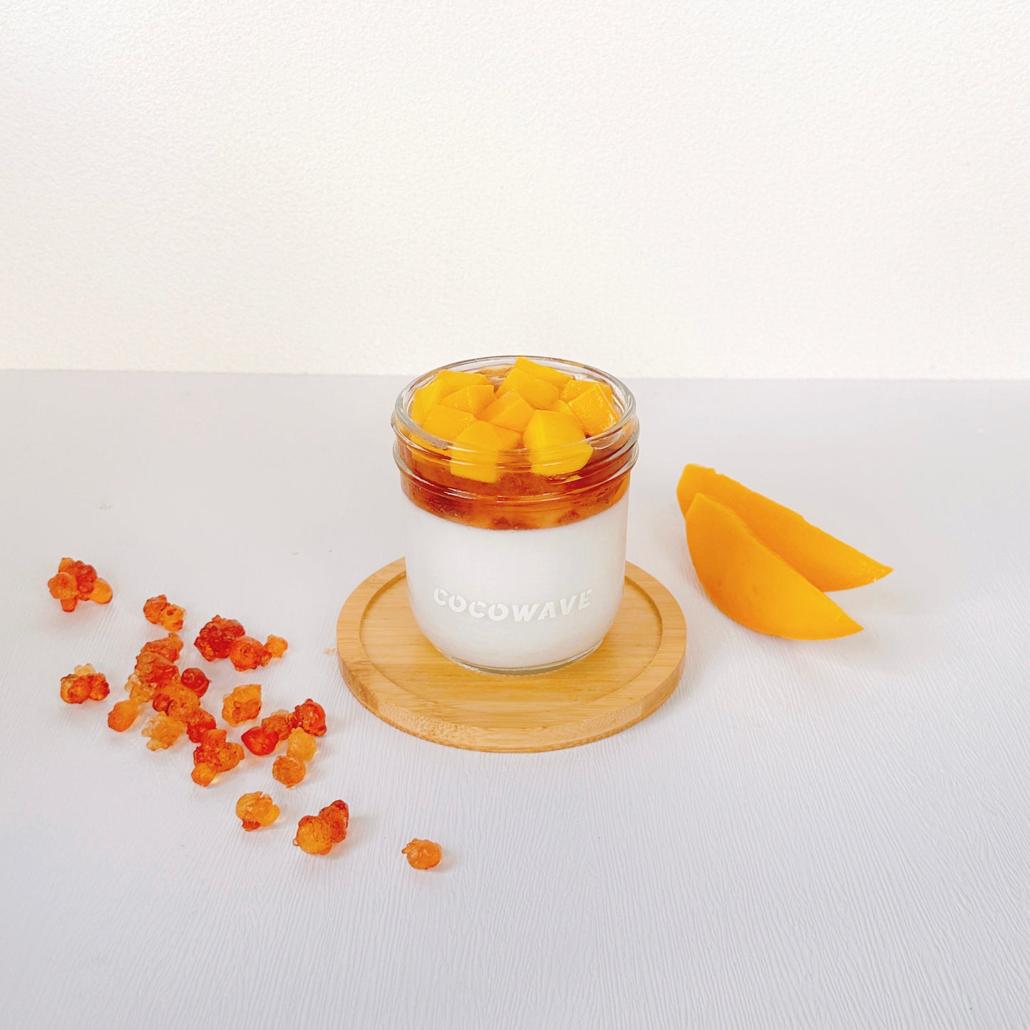 芒果桃胶鲜椰冻 Mango Peach Gum Coconut Pudding