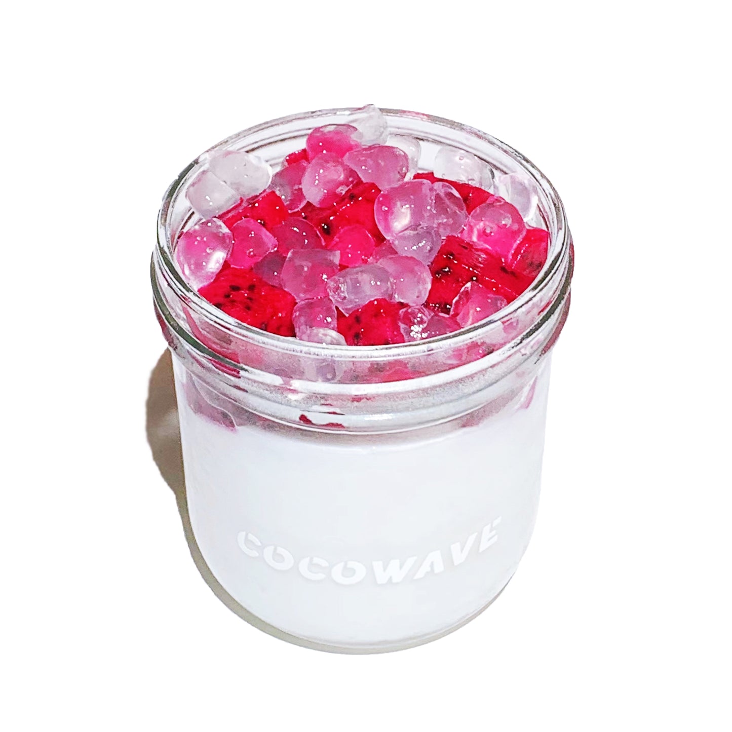 红心火龙果鲜椰冻 Red Dragonfruit Coconut Pudding