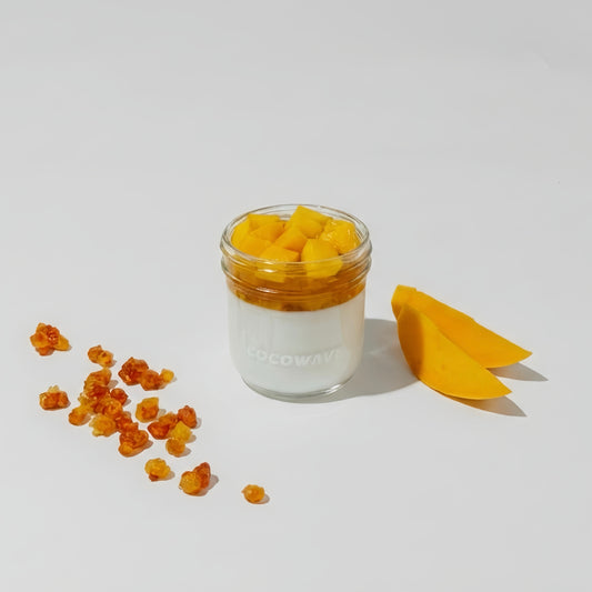 芒果桃胶鲜椰冻 Mango Peach Gum Coconut Pudding