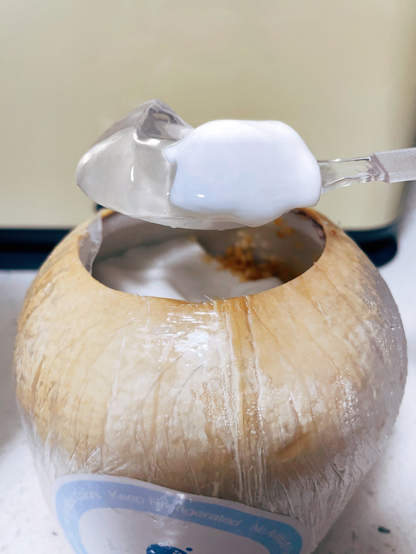 原只香水鲜椰冻（双层） Fresh NamHom Coconut Pudding With Toasted Coconut Flakes (Double Layer)